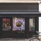 Spring Floral Border Retail Window Vinyl