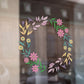 Spring Wreath Retail Shop Window Sticker Vinyl