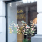 Hello Spring Retail Shop Window Sticker Vinyl