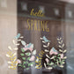 Hello Spring Retail Shop Window Sticker Vinyl