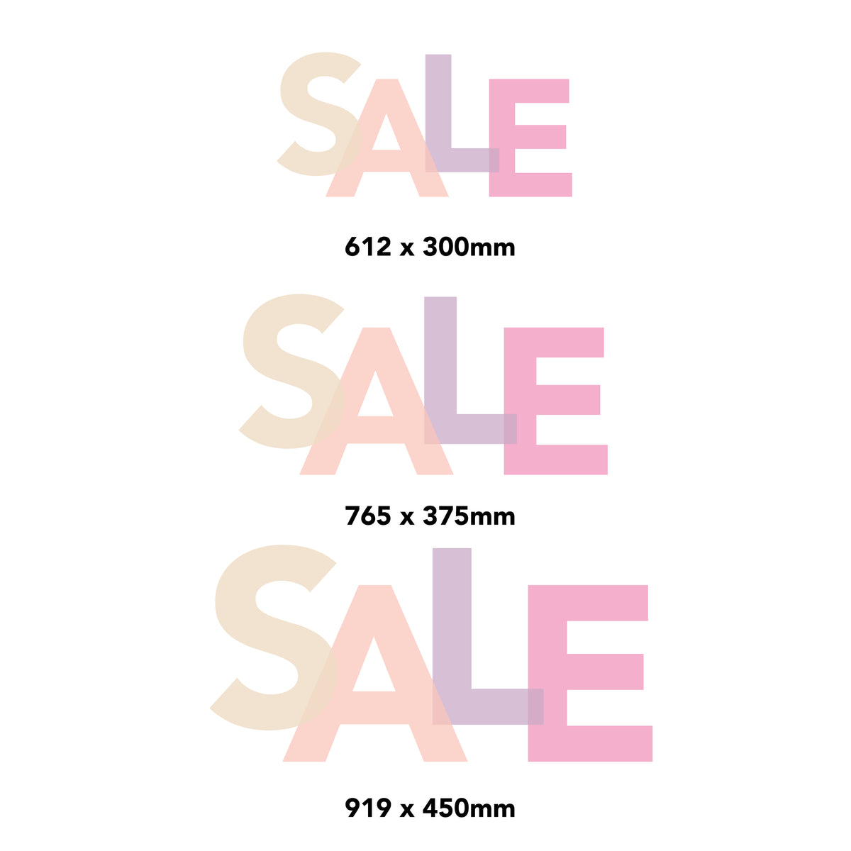 Bold Window SALE Display Decal
