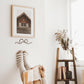 Coquette Bow Wall Sticker in Brown