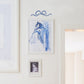 Coquette Bow Wall Sticker in Cobalt