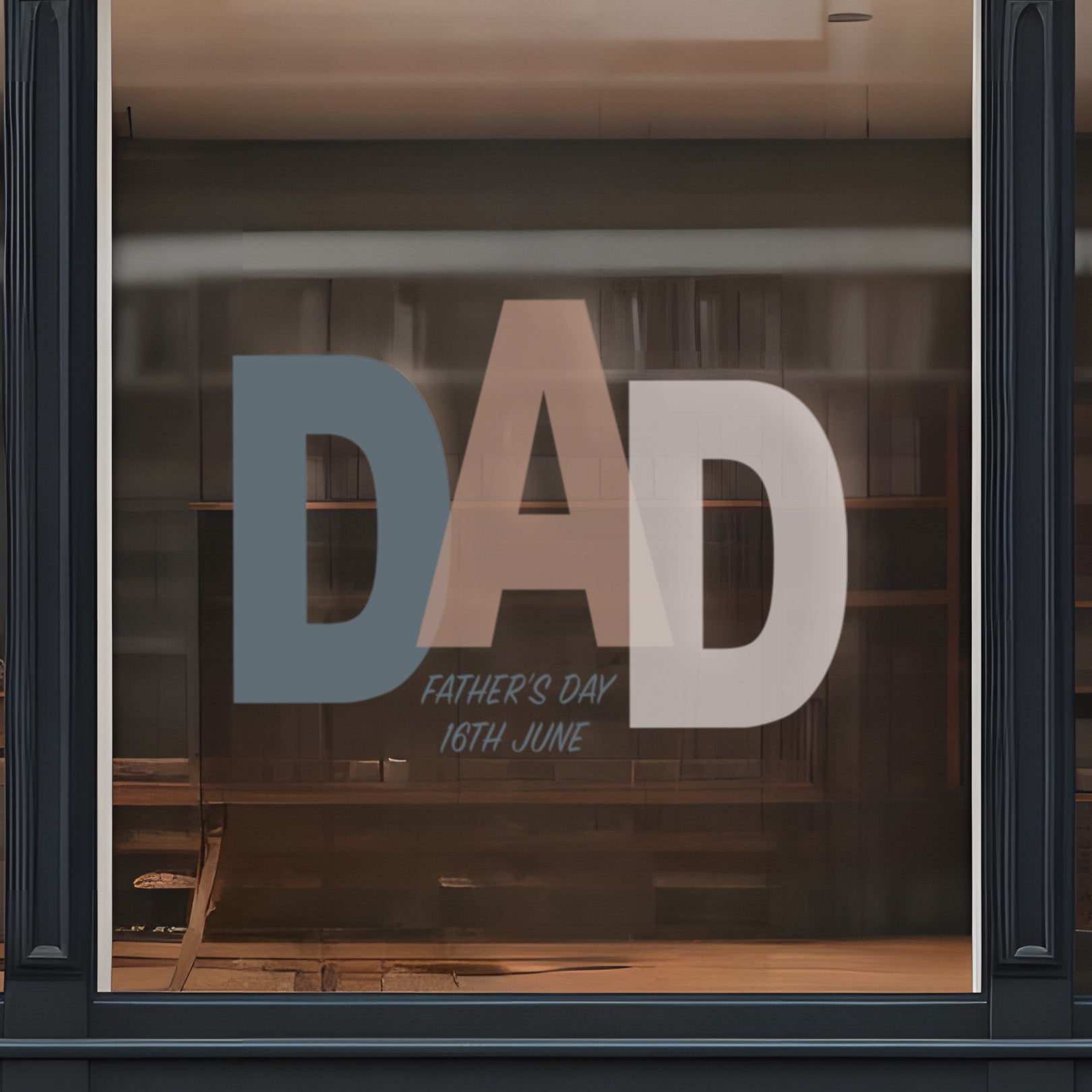 DAD Bold Block Letters Father's Day Retail Graphics – Nutmeg Studio