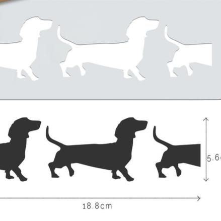 Dachshund-Dog-Mini-Stencil-Design