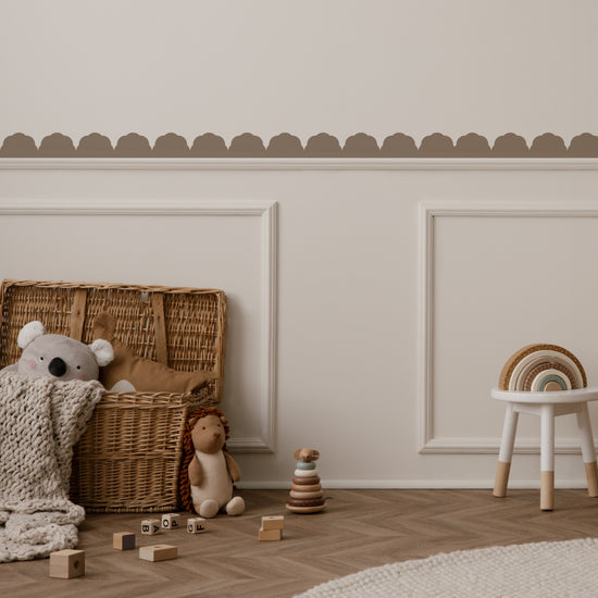Doily Scallop Border Wall Stickers