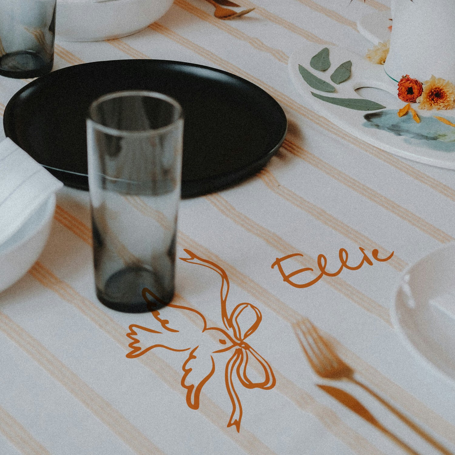 Dove-and-Bow-Tablecloth-Sticker