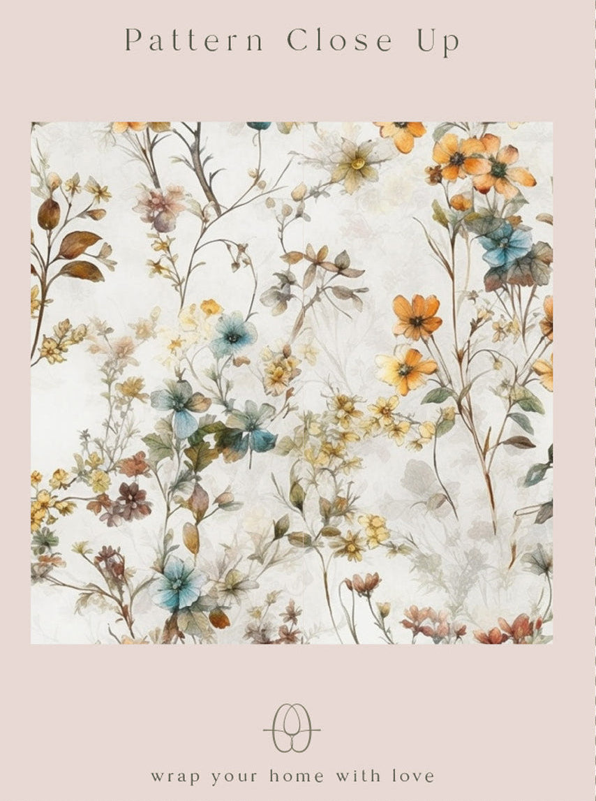 Floral pattern close-up with &