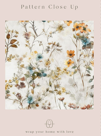 Floral pattern close-up with &