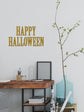 Happy Halloween Wall Sticker in Gold and Black