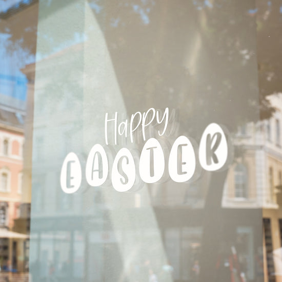 Happy Easter Egg Window Retail Vinyl