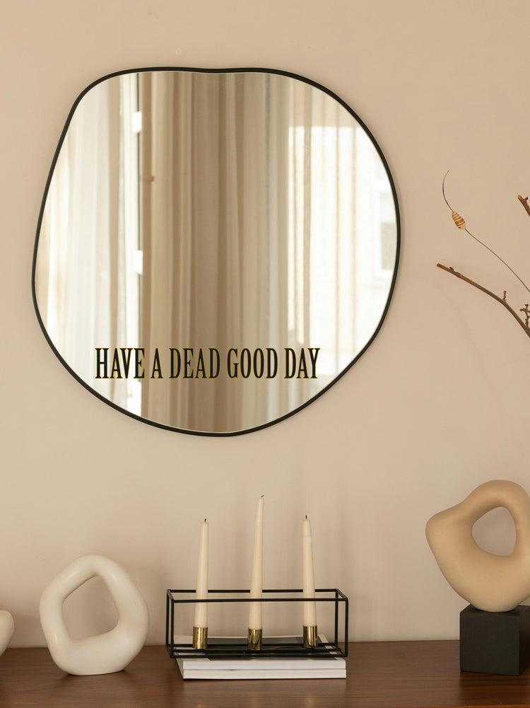 Round mirror with &