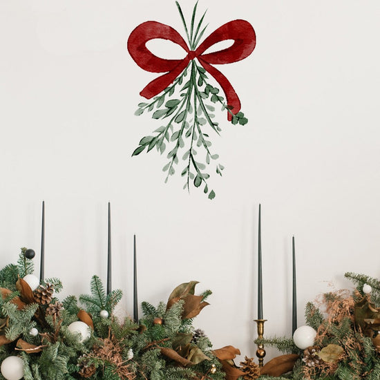 Joanie & Jeanie - Mistletoe Christmas Wall Sticker