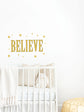Joanie & Jeanie - Believe Wall Sticker in Gold