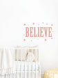 Joanie & Jeanie - Believe Wall Sticker in Pink