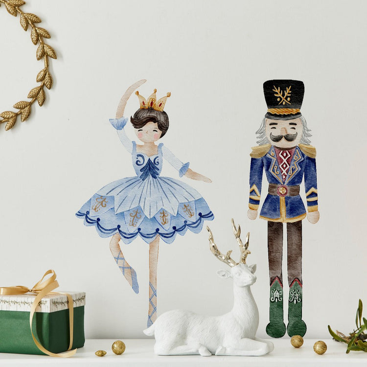 Joanie-&-Jeanie-Blue-Nutcracker-Christmas-Wall-Sticker