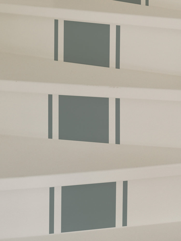 Joanie & Jeanie - Classic Stripe Stairs Stickers Close Up