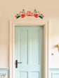 Joanie_Jeanie_-_Decorative_Floral_Wall_Sticker_Decal_-_Elegant_Door_Topper in Red