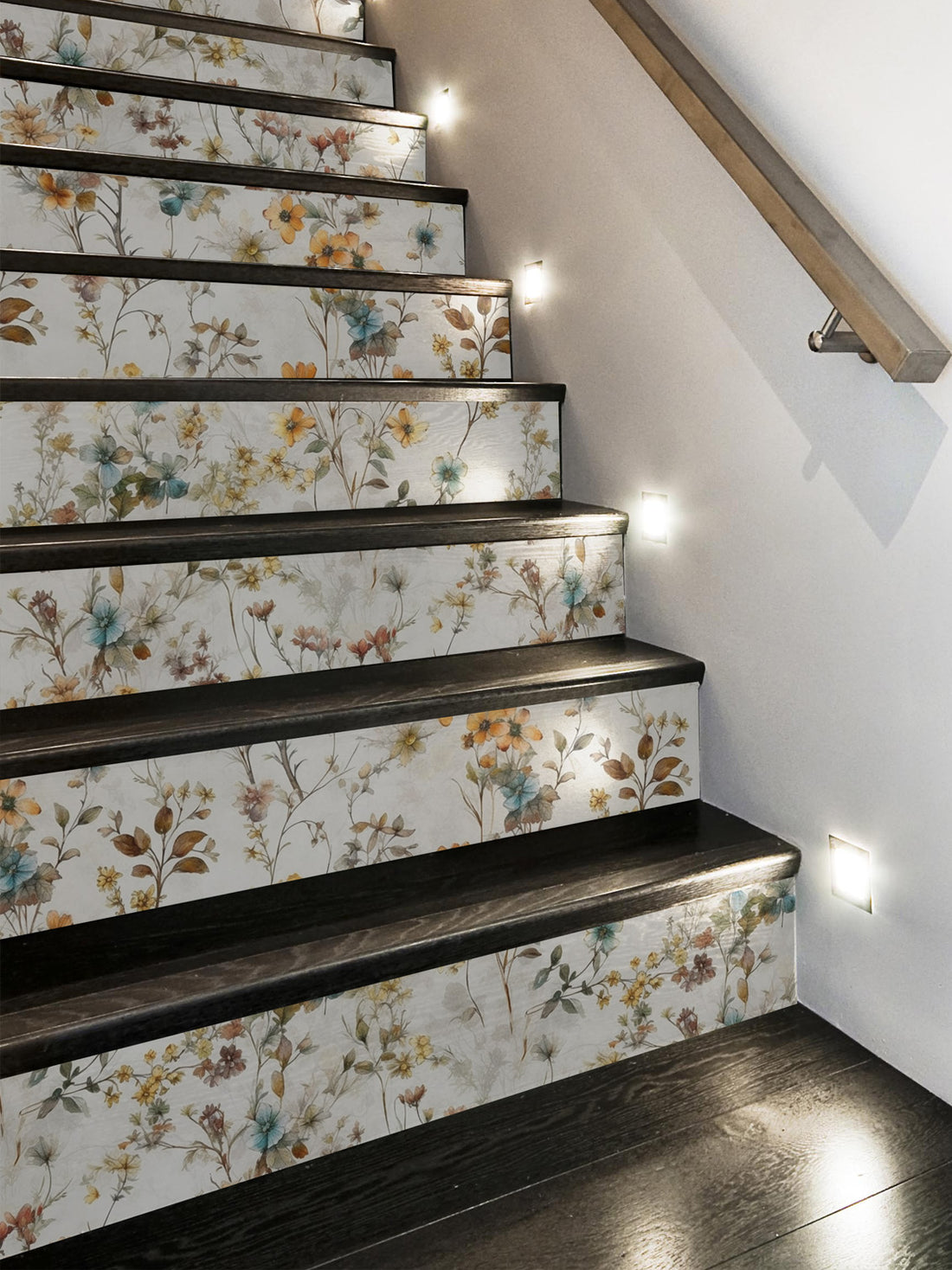 Joanie &amp; Jeanie - Evelyn Floral Stair Raiser Sticker