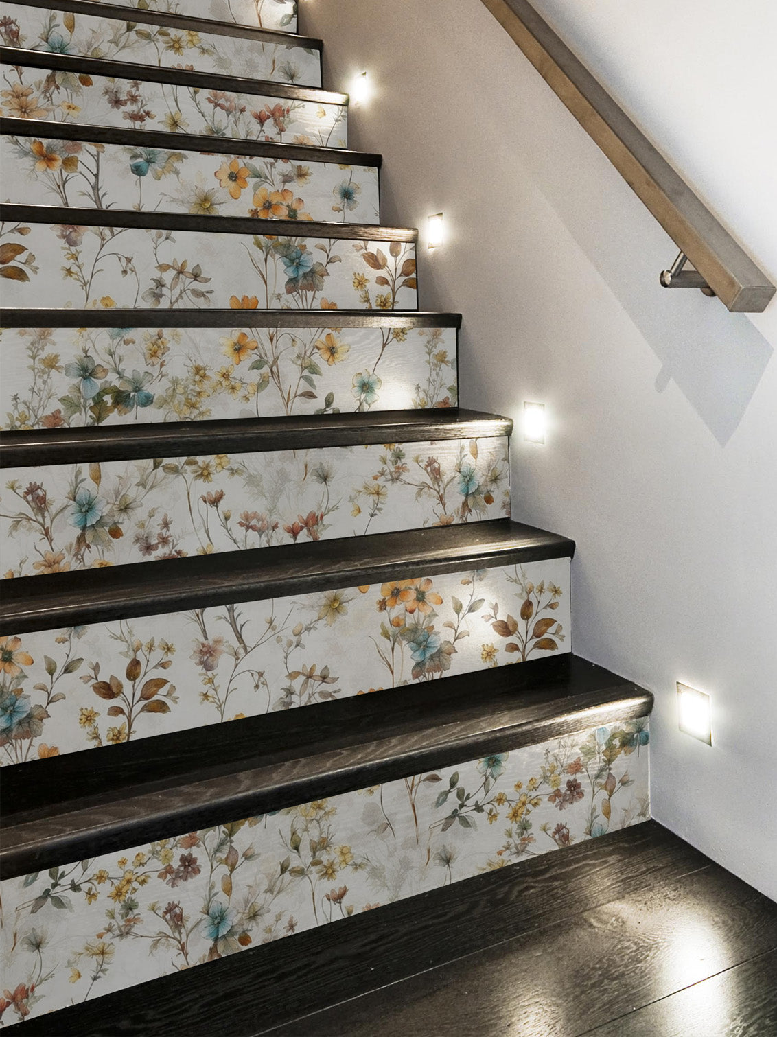 Joanie &amp; Jeanie - Evelyn Floral Stair Raiser Sticker