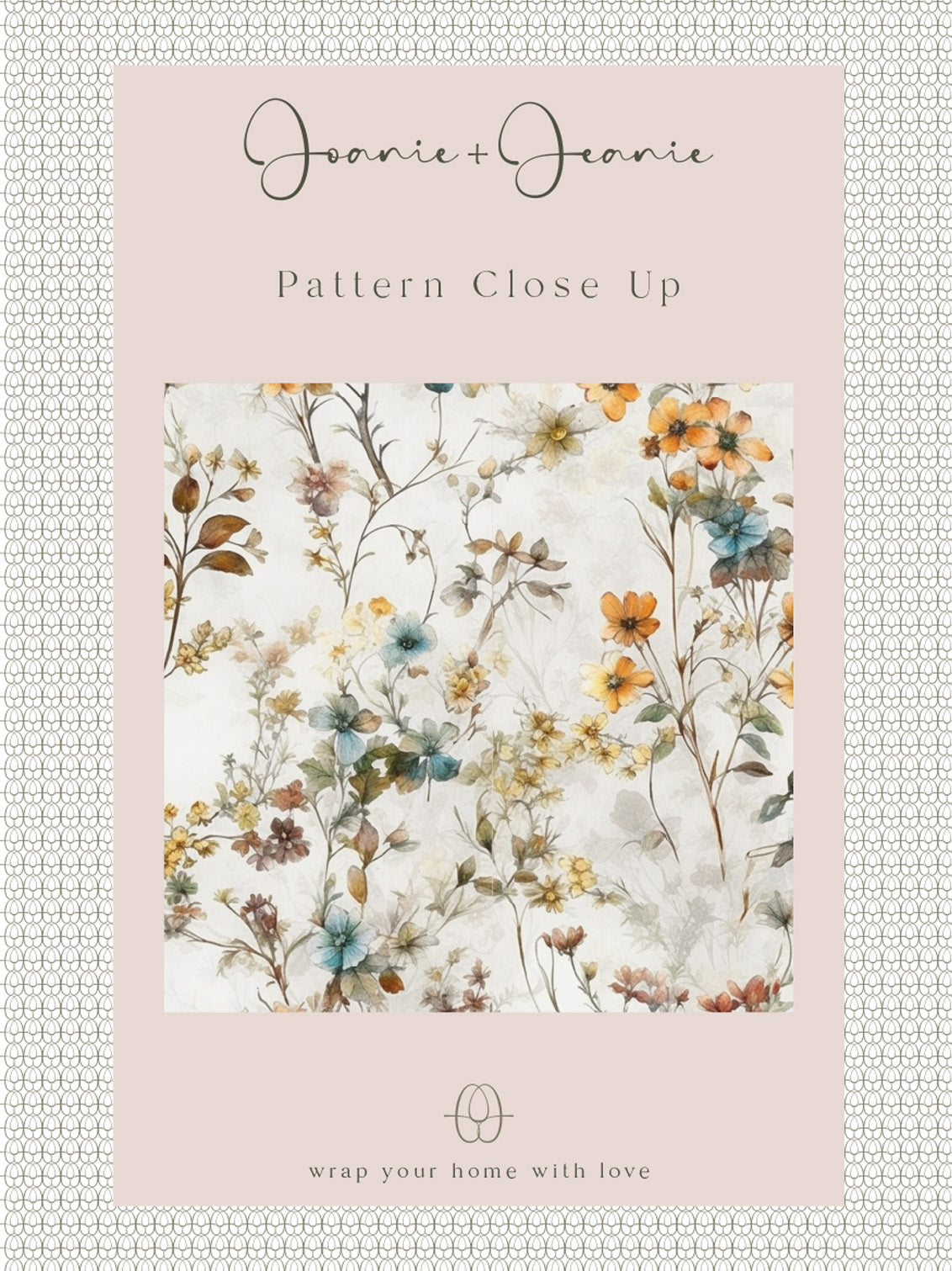 Joanie &amp; Jeanie - Evelyn Floral Stair Raiser Sticker Close Up