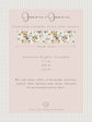 Joanie & Jeanie - Evelyn Floral Stair Raiser Sticker Information Sheet