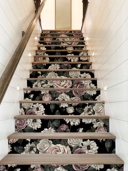 Joanie &amp; Jeanie - Florence Floral Stair Raiser Stickers