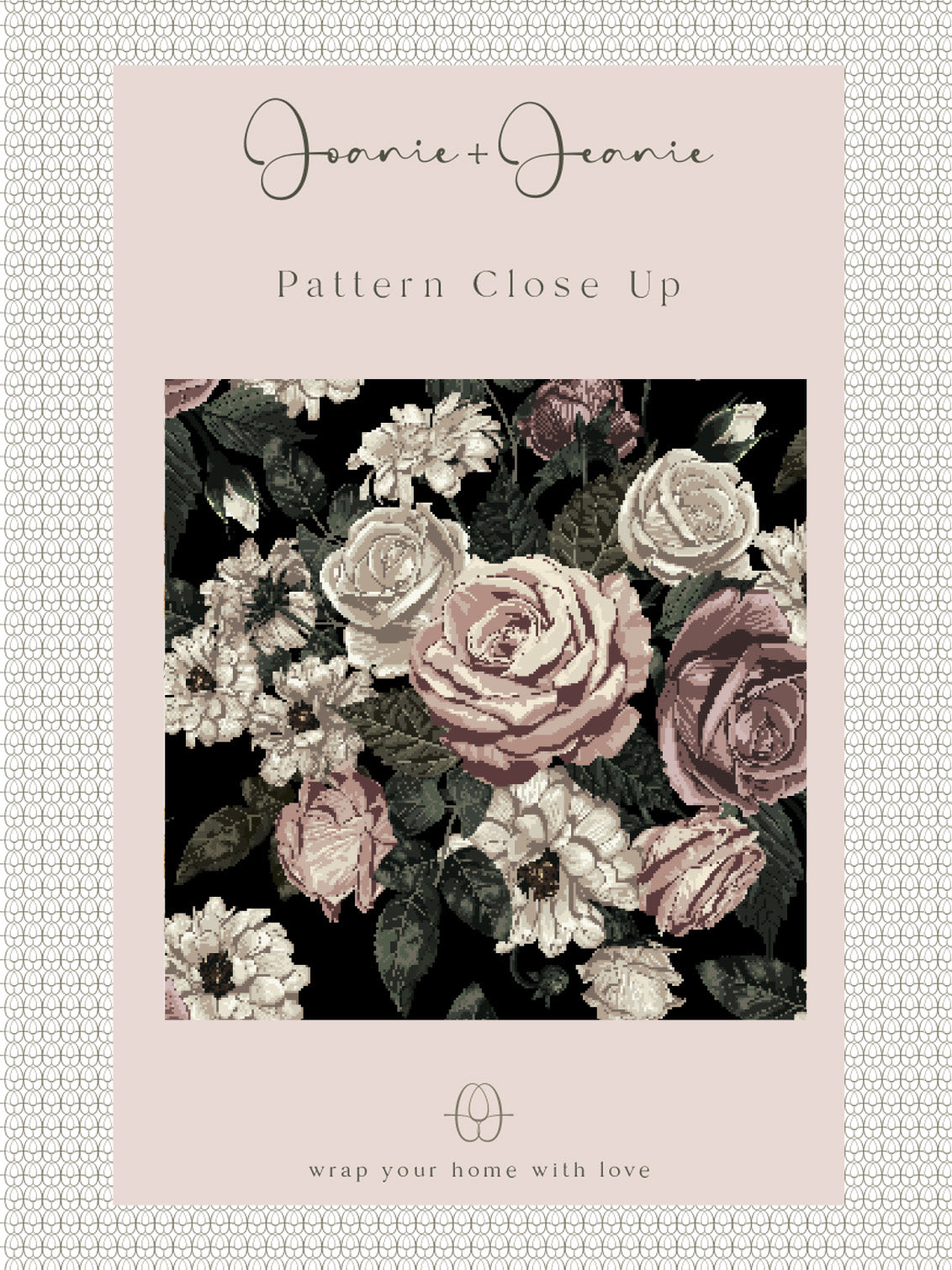 Joanie &amp; Jeanie - Florence Floral Stair Raiser Stickers Close Up