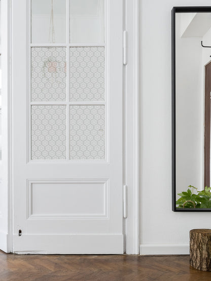 Joanie &amp; Jeanie - Flower Patterned Frosted Door Film