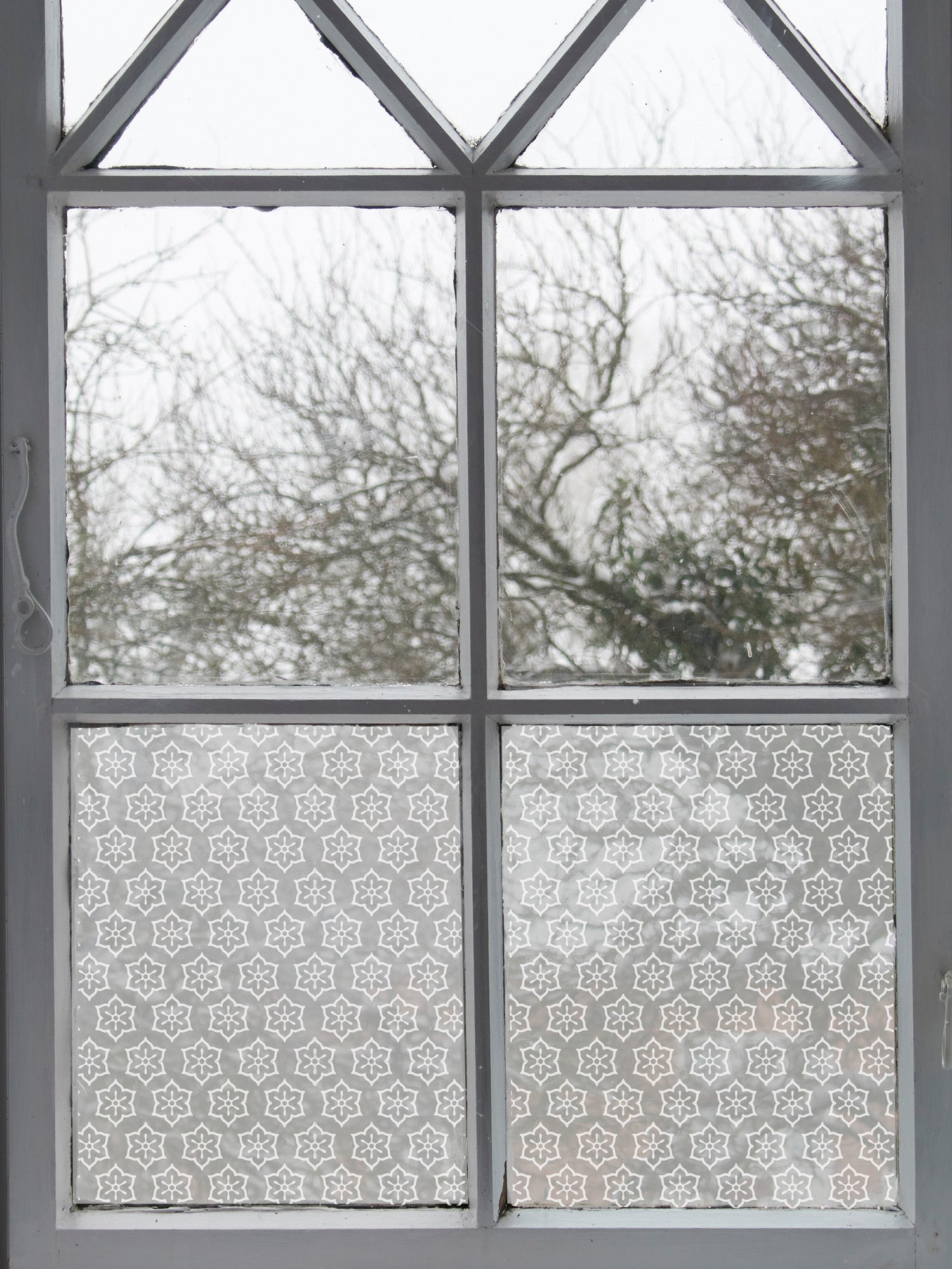 Joanie & Jeanie - Flower Patterned Frosted Window  Film