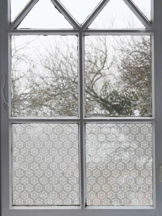 Joanie & Jeanie - Flower Patterned Frosted Window  Film