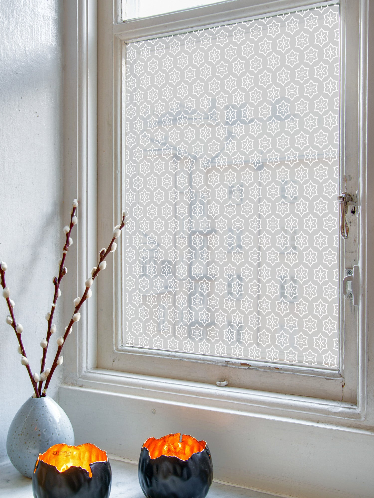 Joanie & Jeanie - Flower Patterned Frosted Window Films