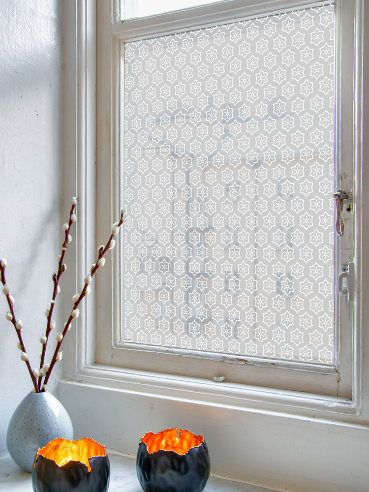 Joanie & Jeanie - Flower Patterned Frosted Window Films