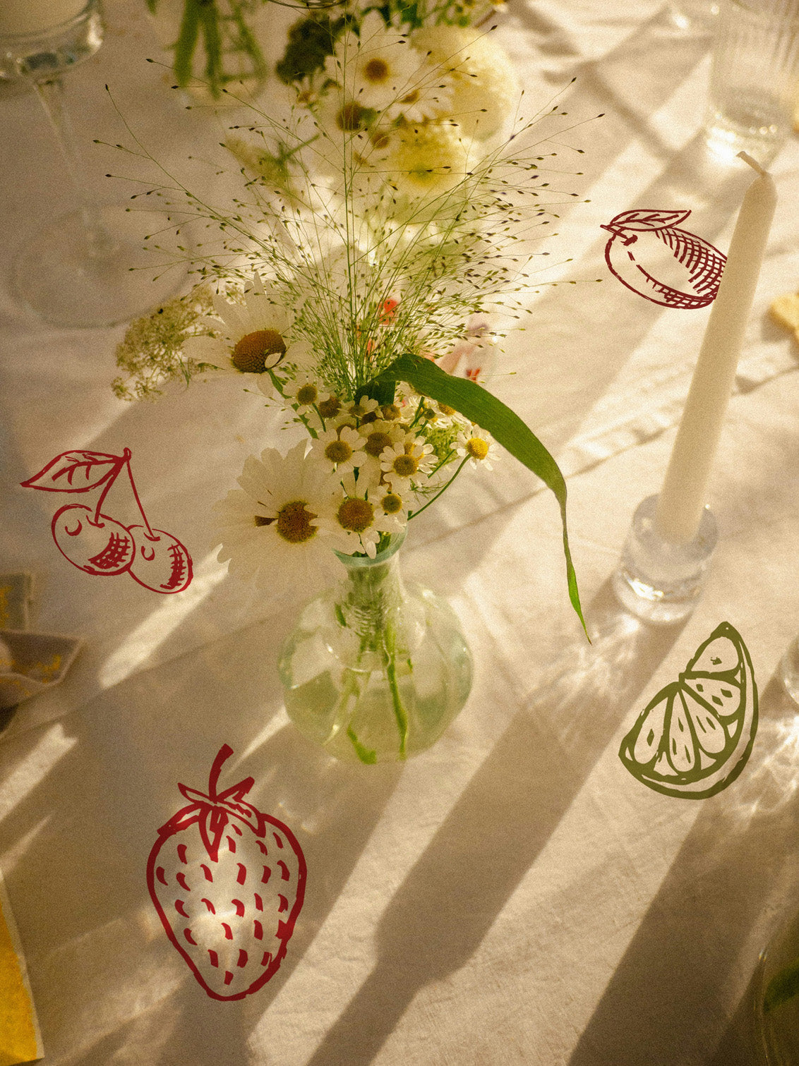 Joanie & Jeanie - Fruit Tablecloth Stickers (Set Of 10)