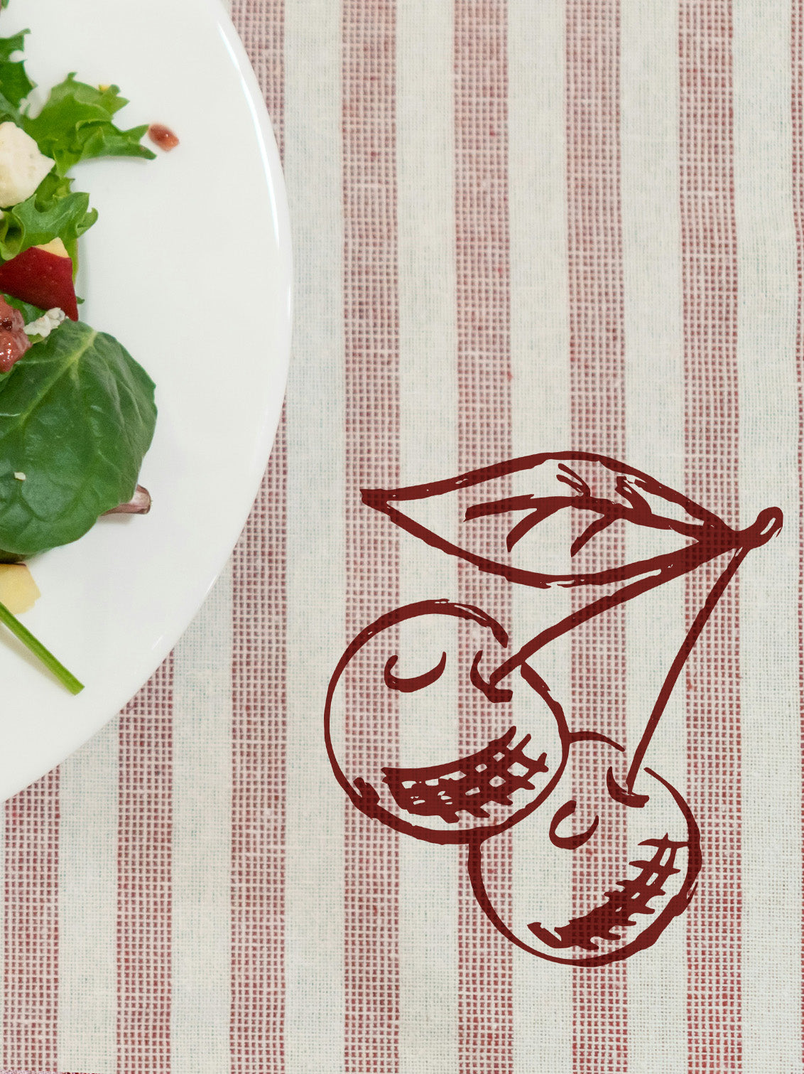 Joanie & Jeanie - Fruit Tablecloth Stickers (Set Of 10) Cherries