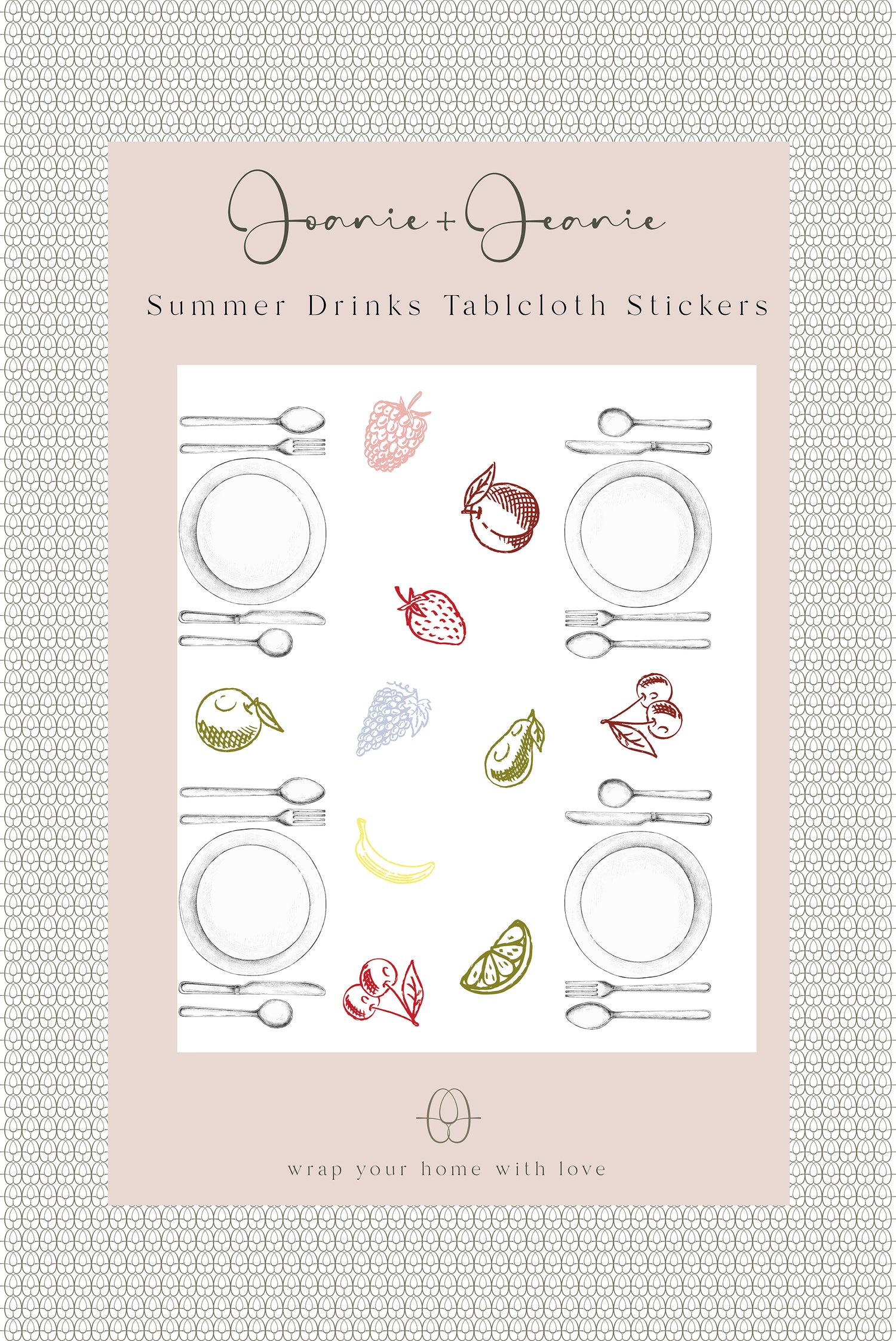 Joanie & Jeanie - Fruit Tablecloth Stickers (Set Of 10) Sample