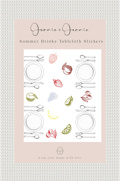 Joanie &amp; Jeanie - Fruit Tablecloth Stickers (Set Of 10) Sample