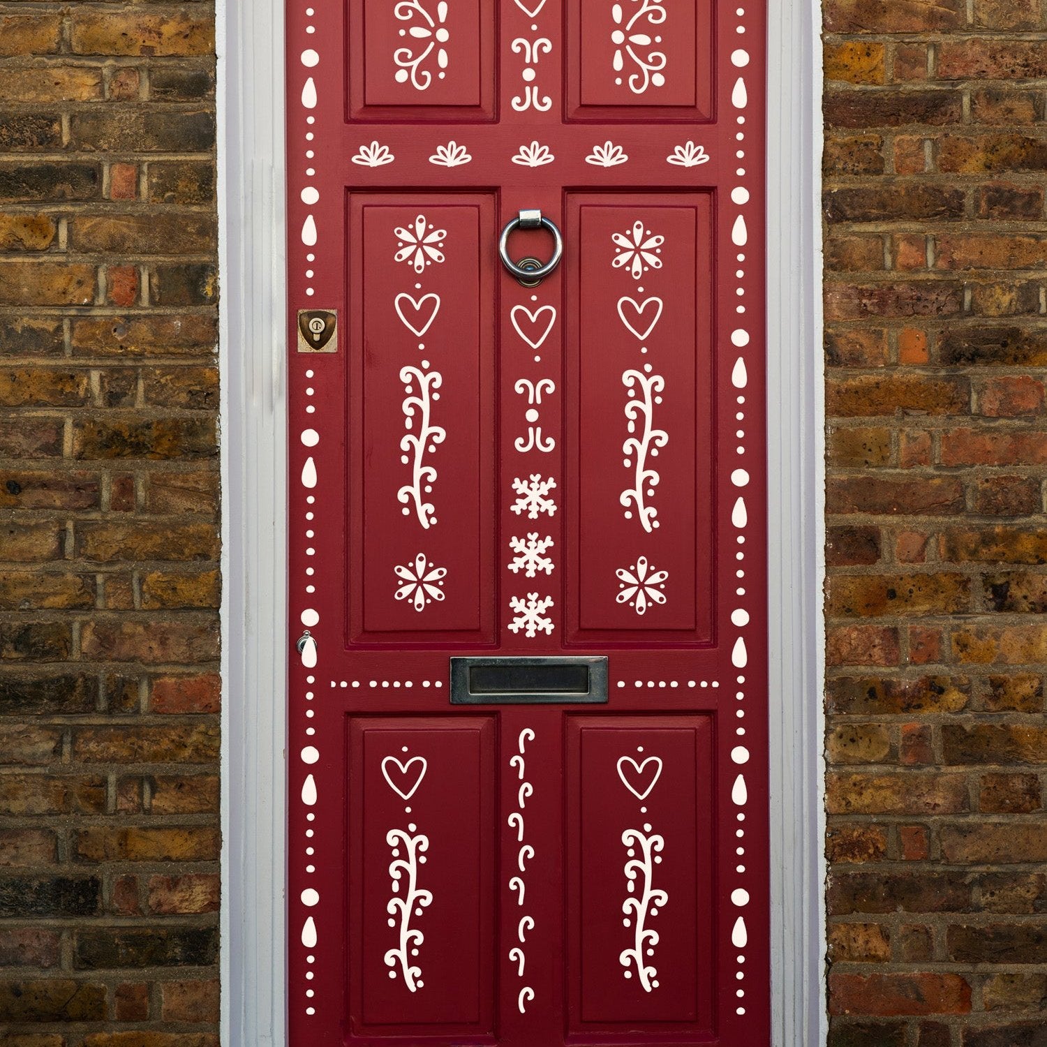 Joanie-&-Jeanie-Gingerbread-House-Door-Sticker