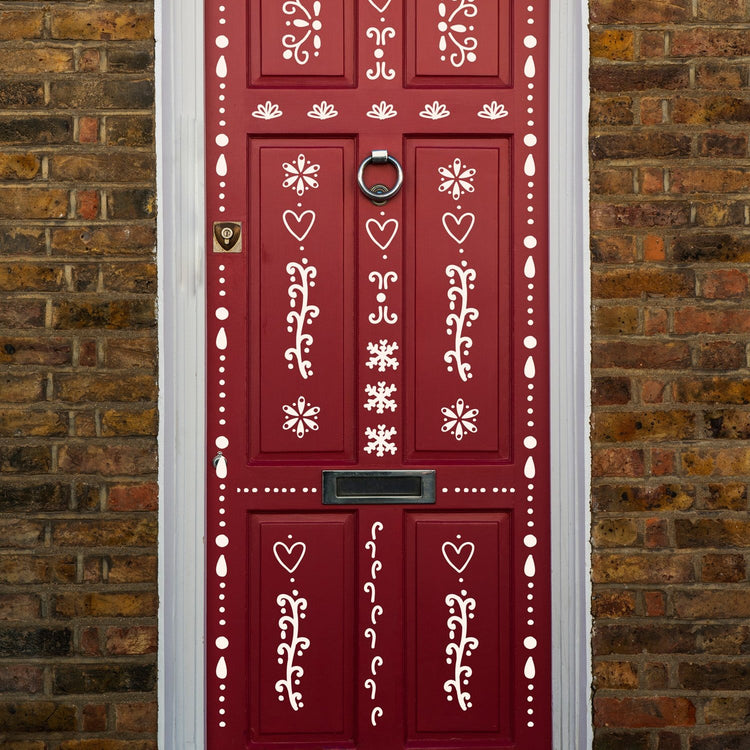 Joanie-&-Jeanie-Gingerbread-House-Door-Sticker