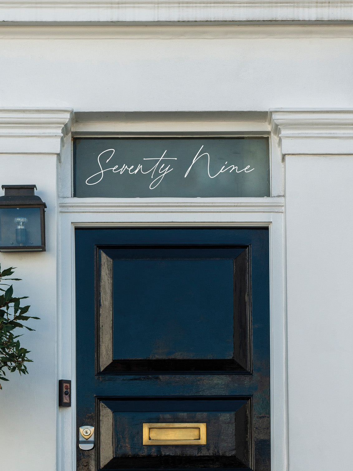 Joanie &amp; Jeanie - Handwritten Script Door Number Sticker 