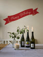 Joanie & Jeanie - Happy Birthday Banner Wall & Mirror Stickers in Red