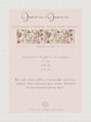 Joanie & Jeanie - Josie Floral Stair Raiser Sticker Information Sheet