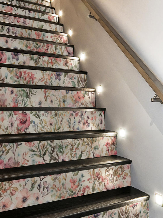 Joanie & Jeanie - Josie Floral Stair Raiser Stickers