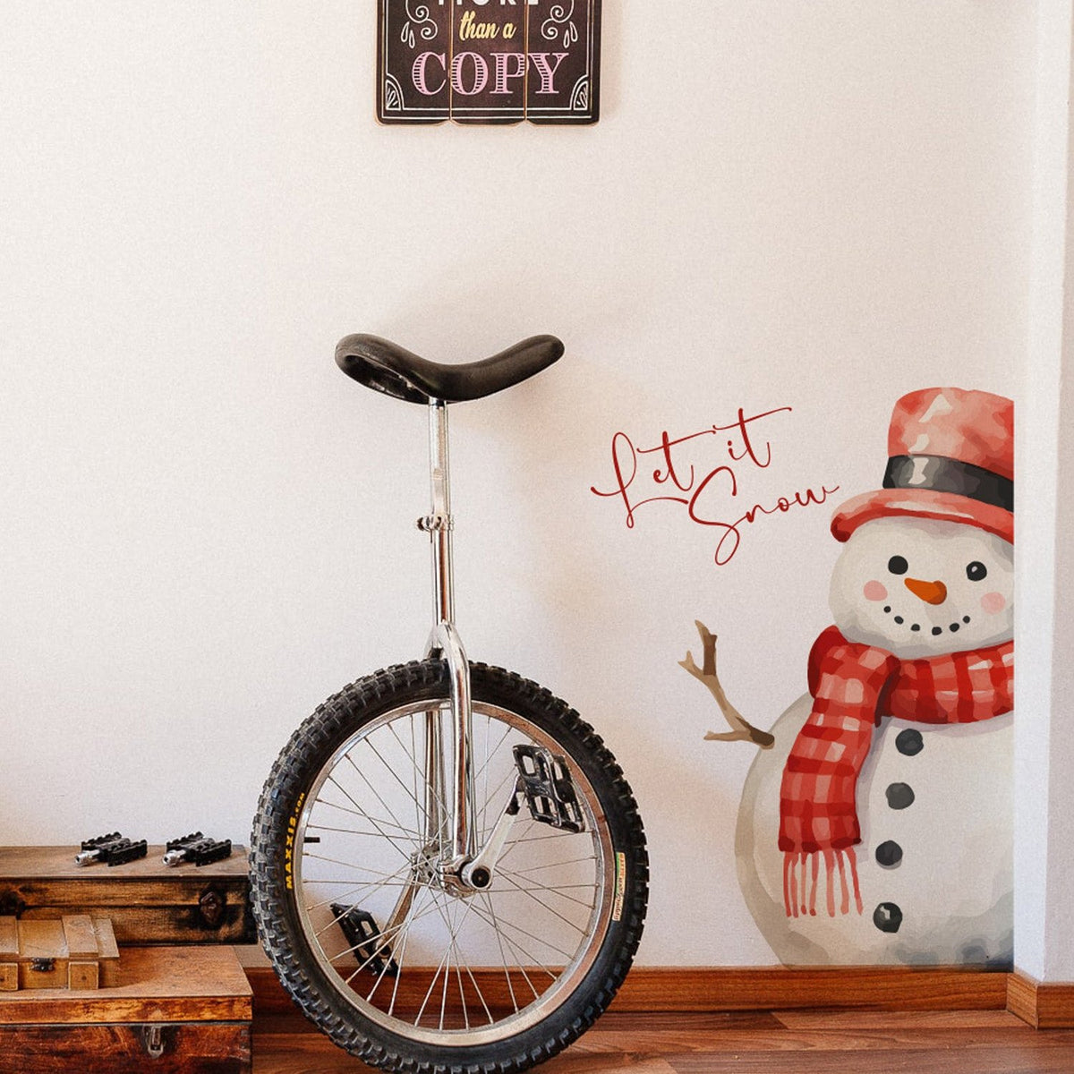 Joanie &amp; Jeanie - Let it Snow, Snowman Wall Sticker