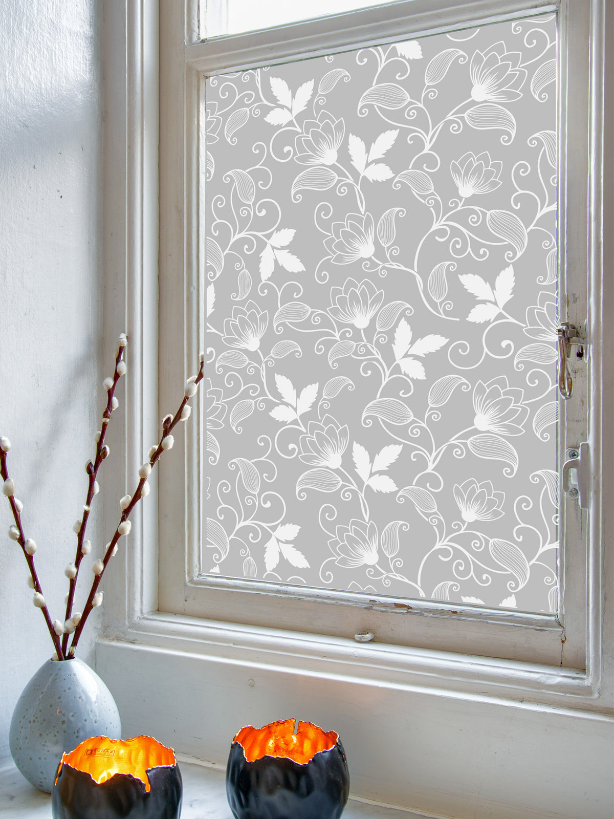 Joanie &amp; Jeanie - Lotus Flower Window Film