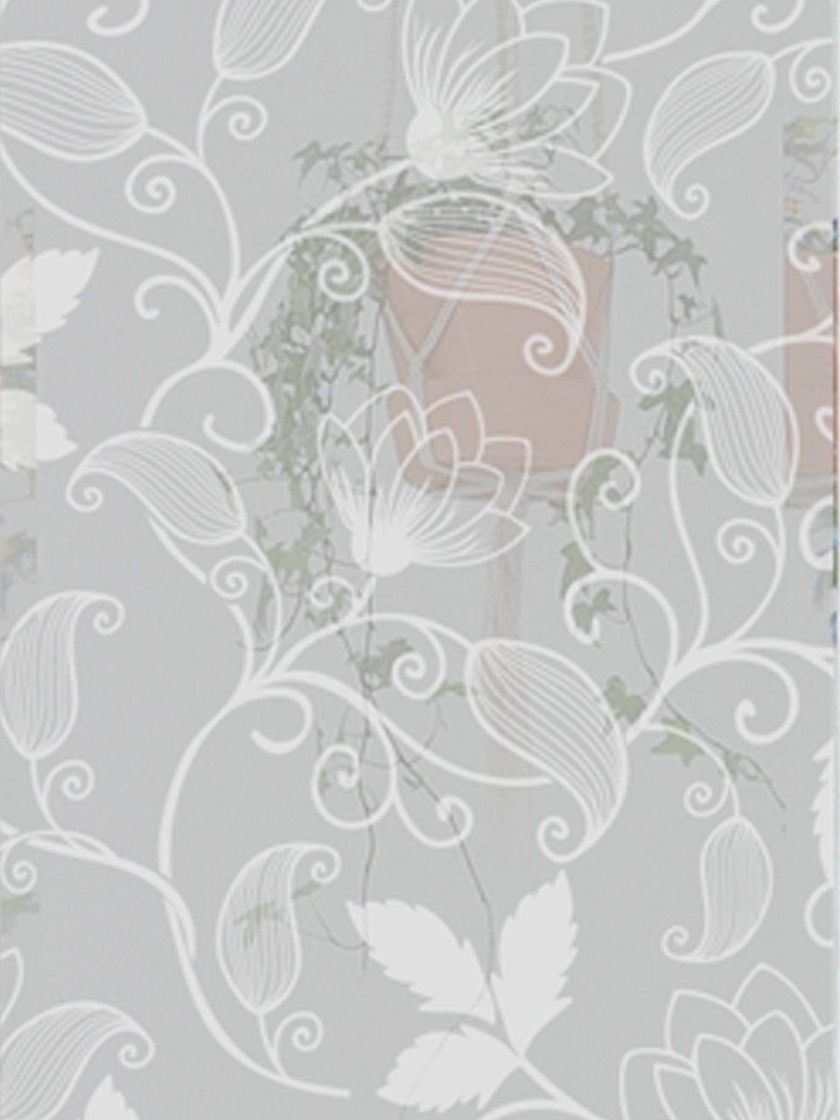 Joanie &amp; Jeanie - Lotus Flower Window Film Sample