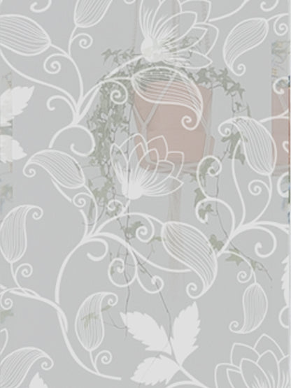 Joanie &amp; Jeanie - Lotus Flower Window Film Sample