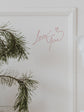 Framed artwork with &