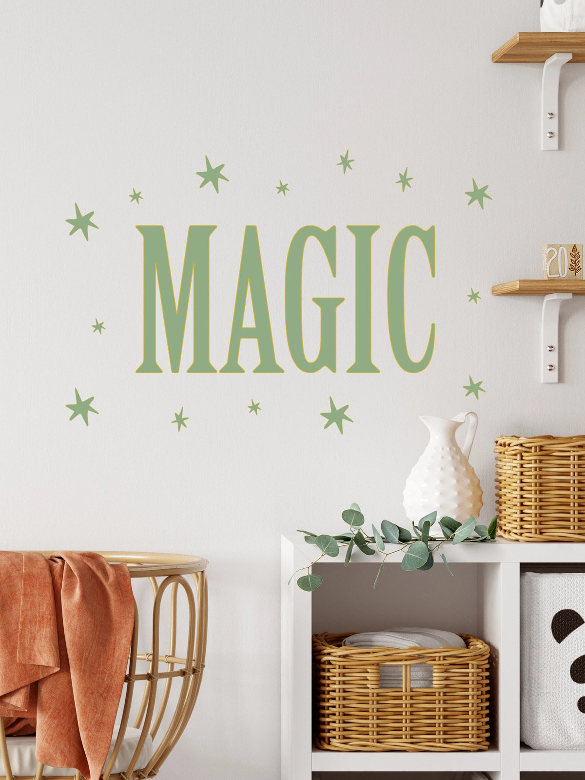 Joanie &amp; Jeanie - Magic Wall Sticker in Green