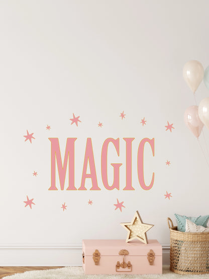 Joanie &amp; Jeanie - Magic Wall Sticker in Pink